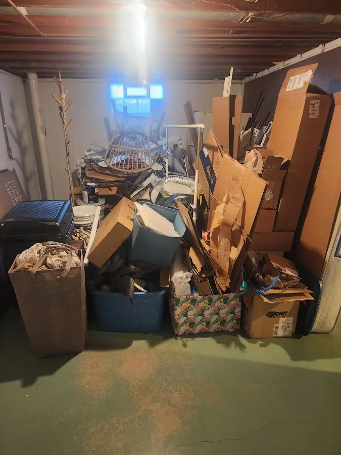 Roll-off dumpster container at job site for Concrete Dumpster Rental in Cinco Ranch